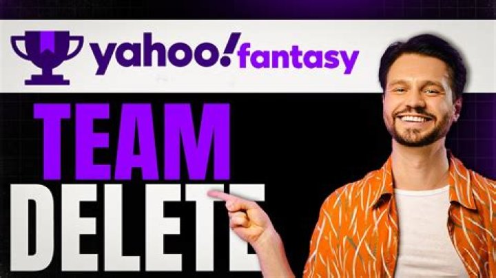 How to delete yahoo fantasy team