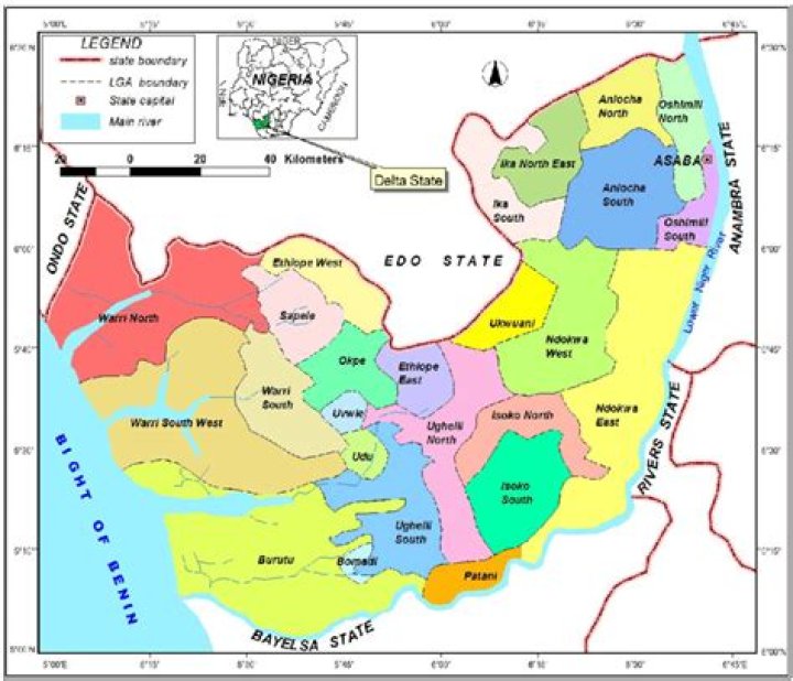 Local Government areas in Delta State
