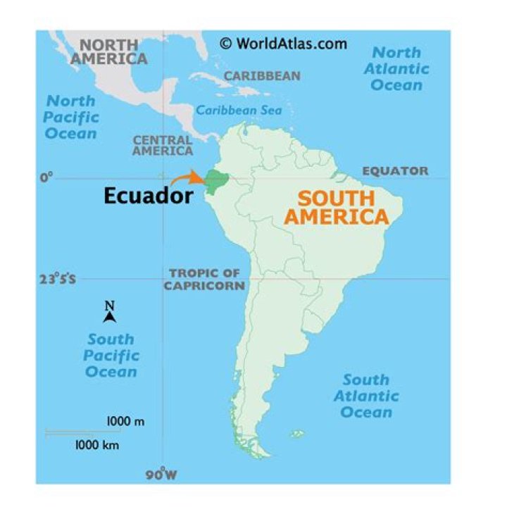 What continent is ecuador