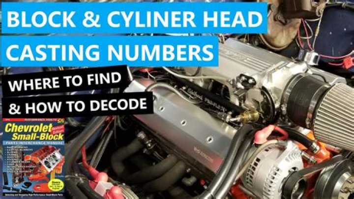 Where are the casting numbers on big block chevy heads